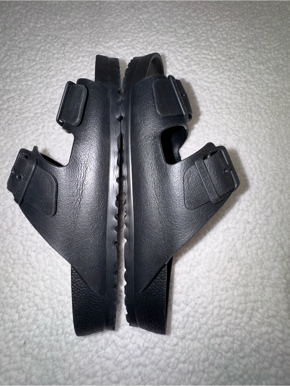 Birkenstock Black Two-Buckle Slide Sandals - Picture 6 of 7